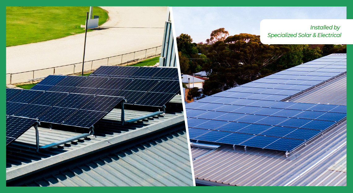 Solar Panels installed by Specialized Solar & Electrical.