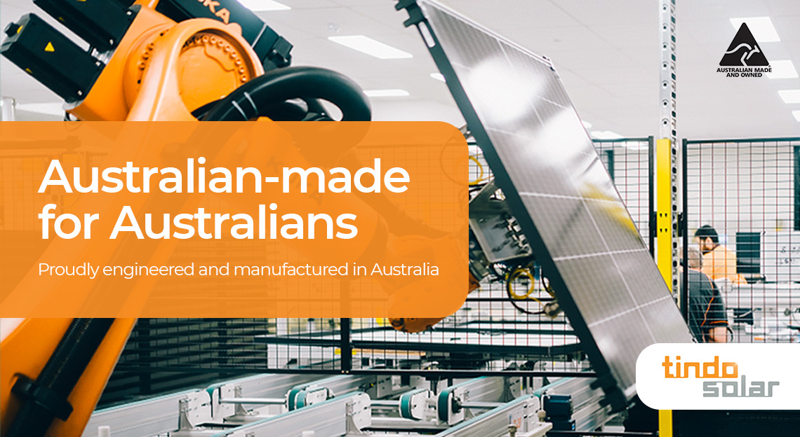 Tindo Solar - Australian-made for Australians. Proudly engineered and manufactured in Australia.